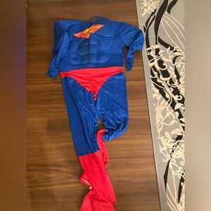 Adult Men’s  Superman Costume - Blue and Red